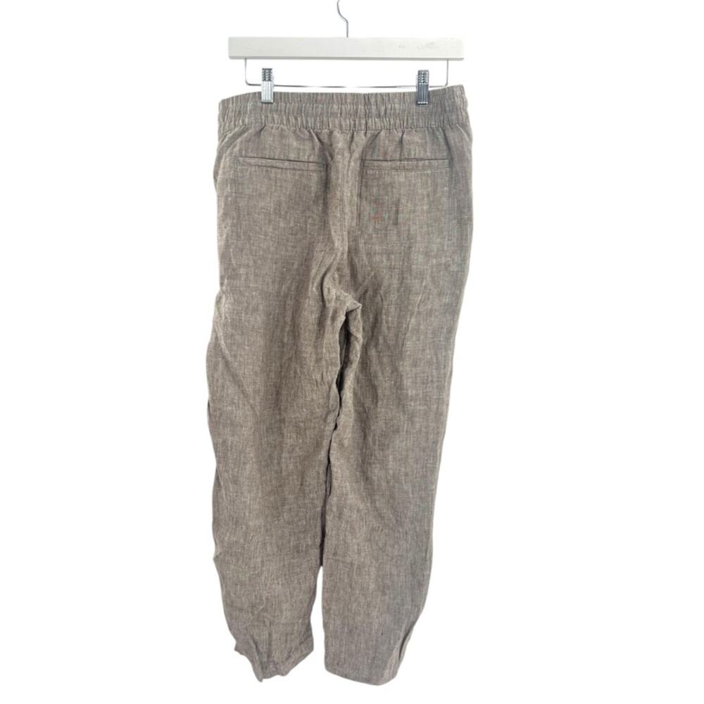 Athleta Retreat Linen Ankle Pant size M pyrite brown - Picture 2 of 8